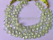 Prehnite Faceted Cushion Shape Beads